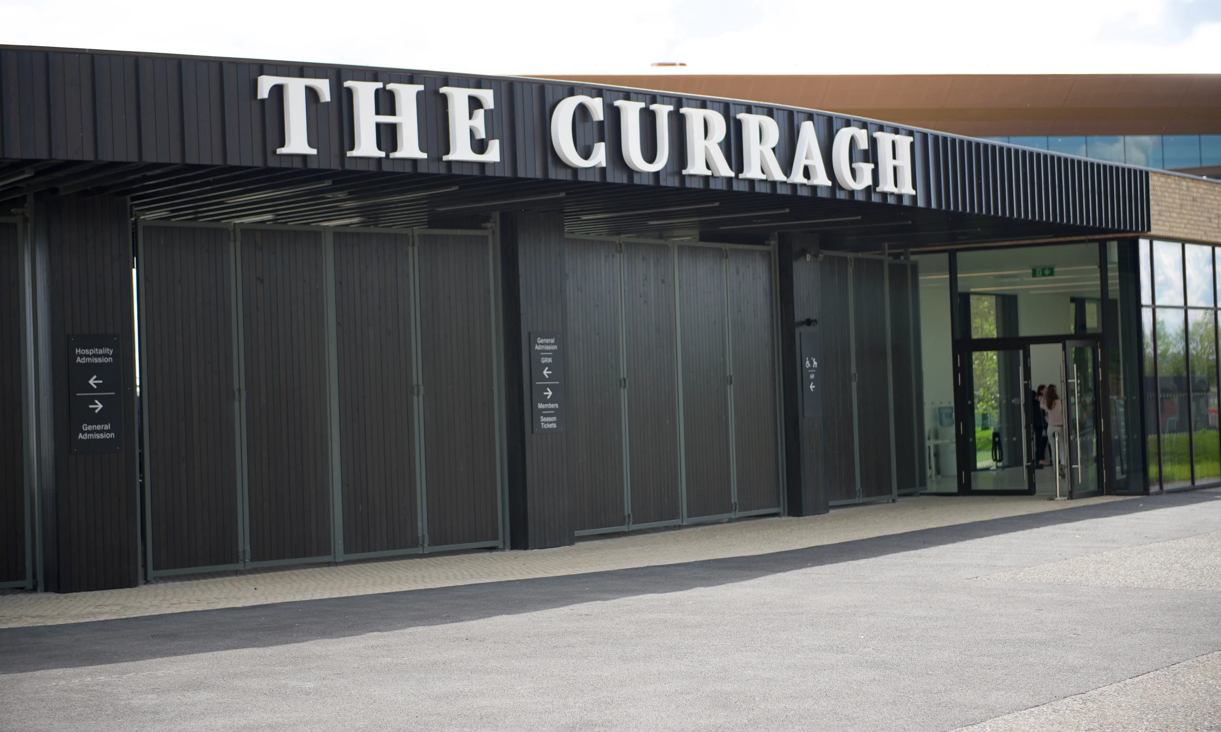 Timber cladding Curragh Racecourse façade