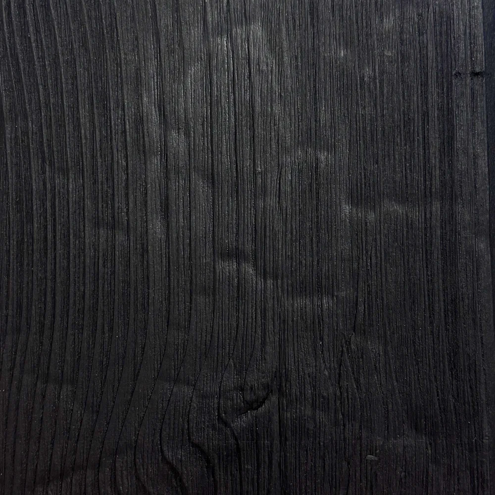 some yakisugi timebr cladding in a black colour