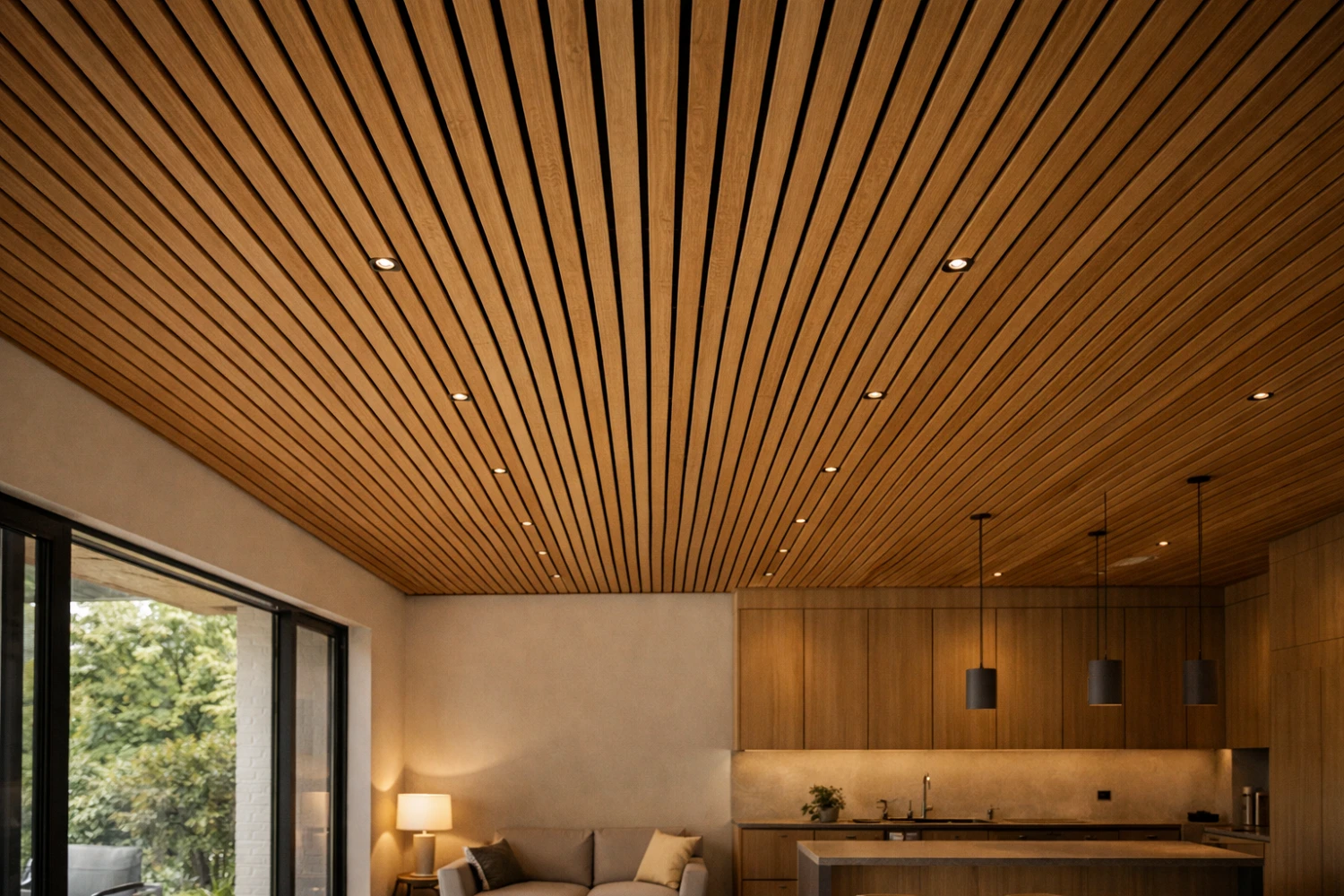 ceiling clagging in avara timber panels