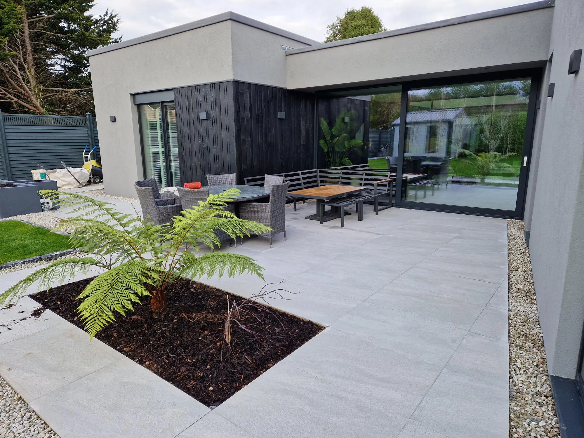 Douglas fir Yakisugi cladding Cork junction detail