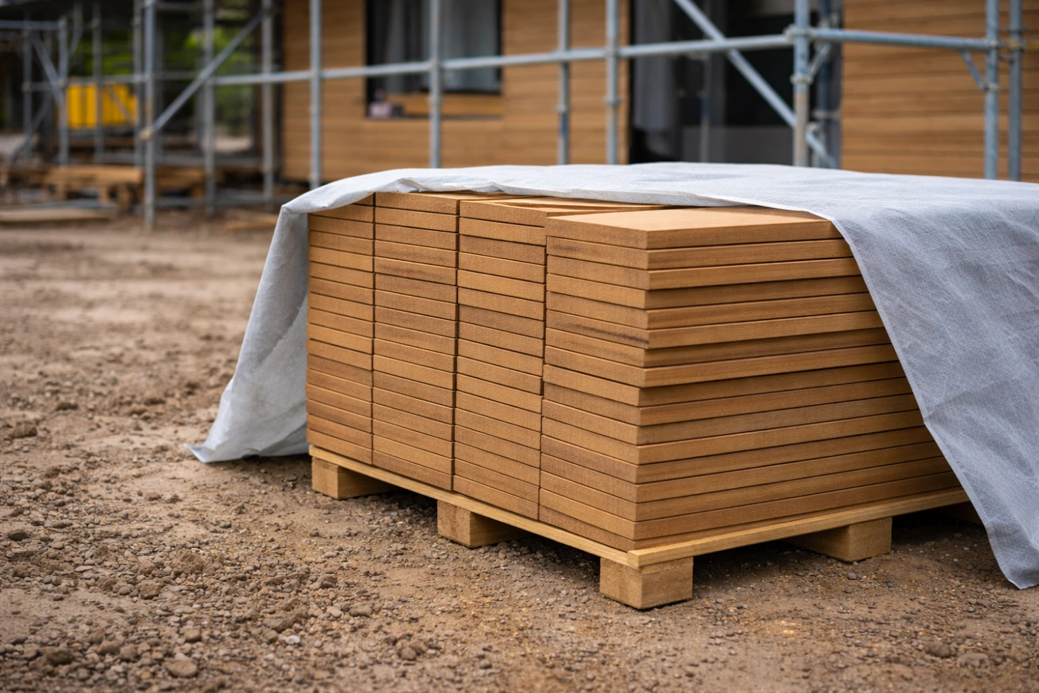 how to store avara timber on site