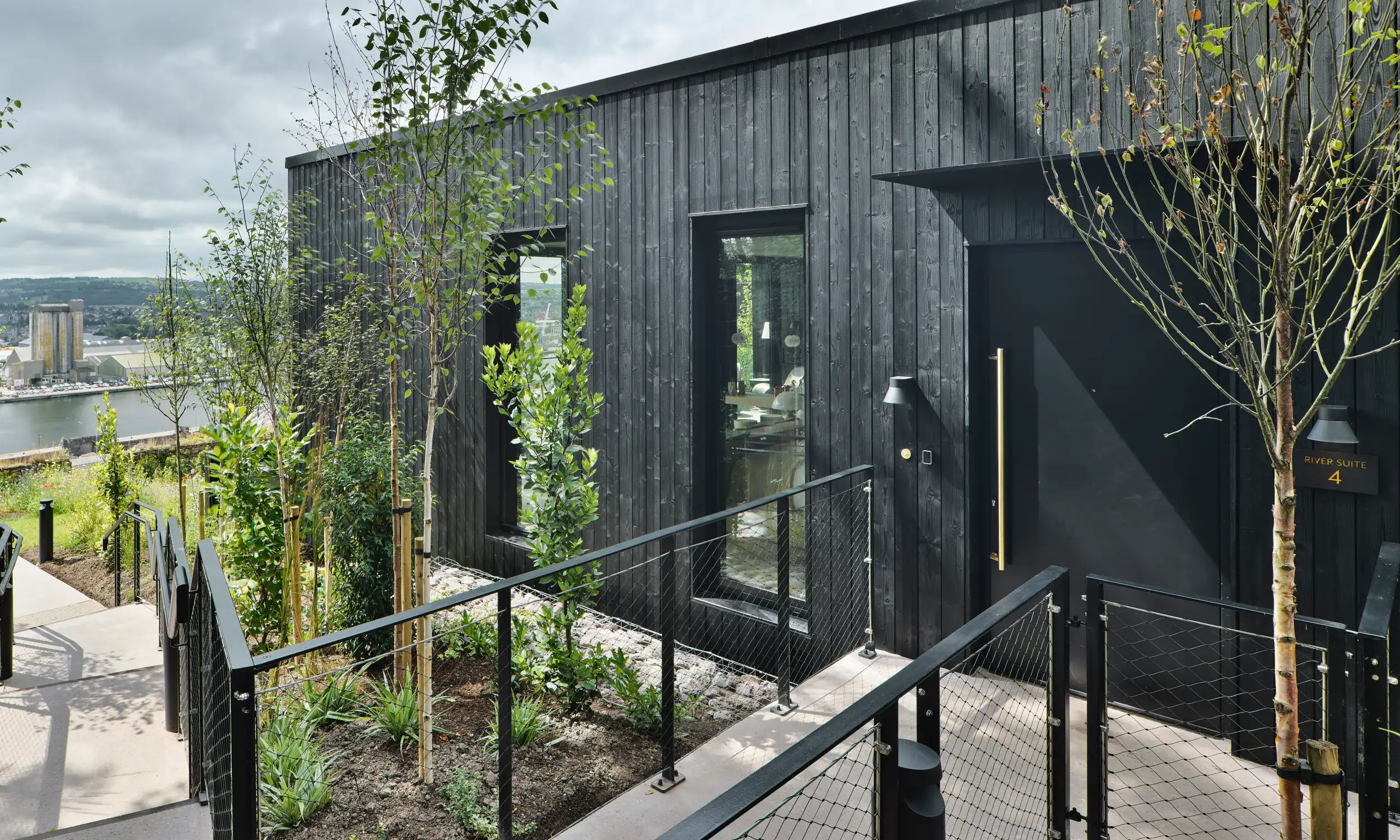 Avara™ timber cladding Montenotte Hotel close-up